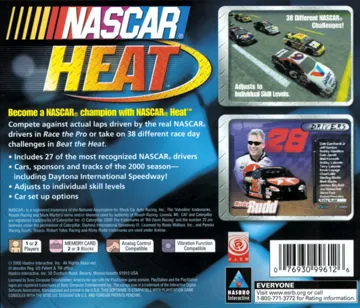 NASCAR Heat (US) box cover back